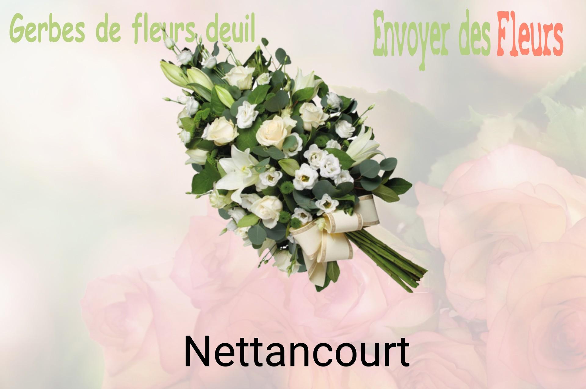 Gerbe de fleurs de deuil livrée à Nettancourt